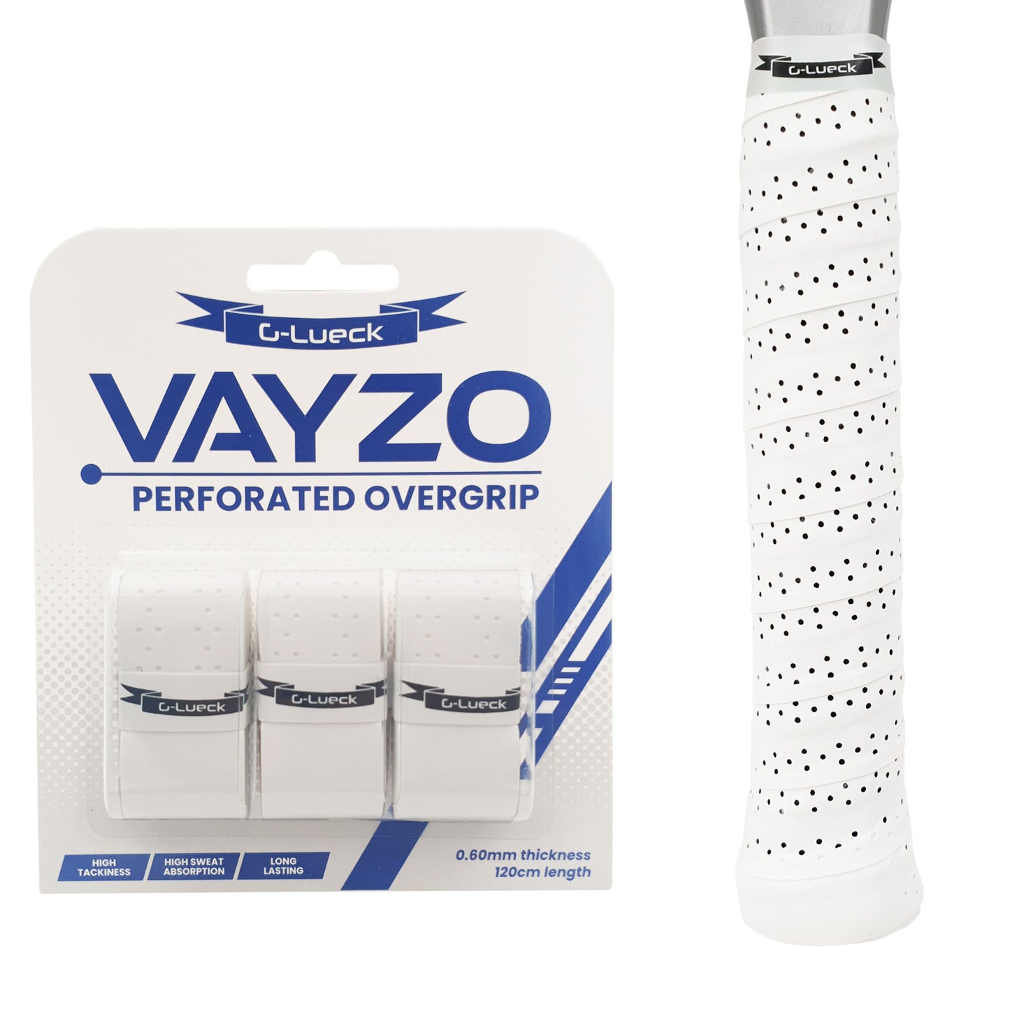 3er Set Overgrip VAYZO - mit Perforation