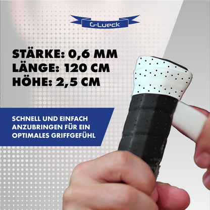 G-Lueck VAYZO – 12er Set perforierte Overgrips für Tennis & Padel